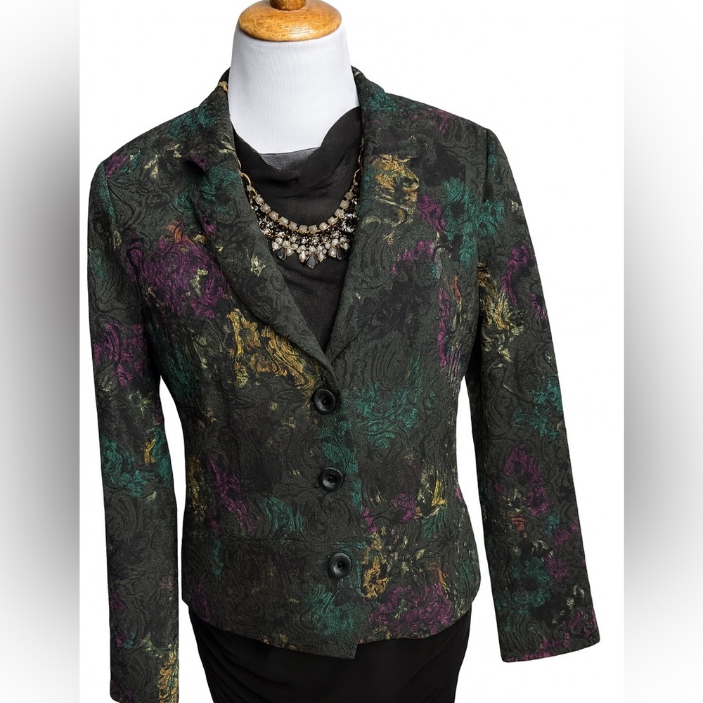 Vintage GERARD Jacquard Blazer – Size 10